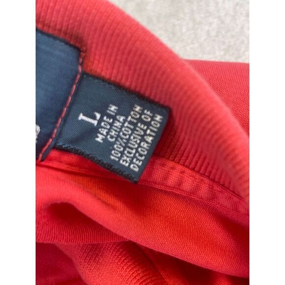 Polo by Ralph Lauren Pima Interlock Men's Polo Shirt Size L Red 100% Cotton Logo - Picture 6 of 9